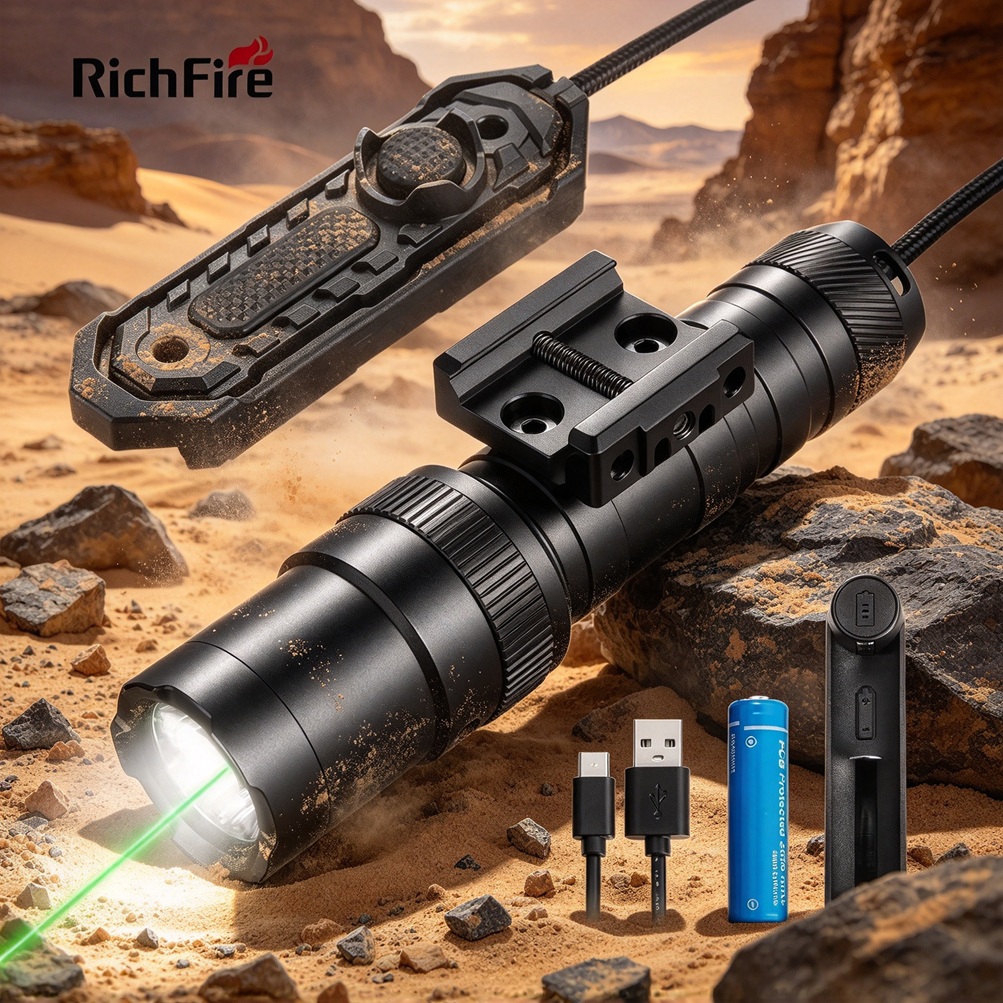 Laser Engraver 20W Diode - Richfire Professional Tactical Flashlight 2000LMS 2
